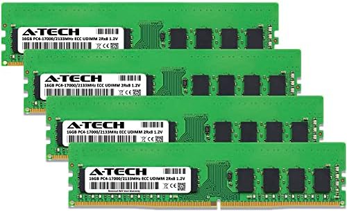 A-Tech 64GB ערכת RAM עבור Synology Rackstation RS1619XS+ NAS | DDR4 2133MHz PC4-17000 ECC UDIMM 2RX8